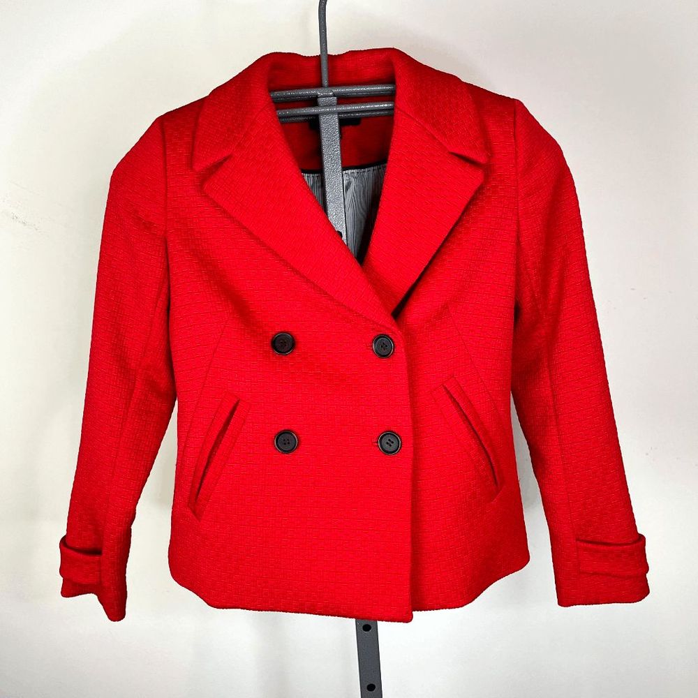 Talbots Petites 2P Red Textured Jacket